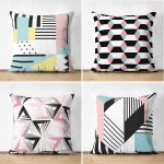 - Suet-K4luset287-Gorsel1 - Realhomes  Geometrik Temalı 4'lü Çift Taraflı Süet Yastık Kırlent Kılıf Seti Realhomes