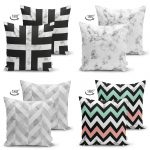 - Suet-K4luset296-Gorsel2 - Realhomes  Geometrik Zemin 4'lü Çift Taraflı Süet Yastık Kırlent Kılıf Seti Realhomes