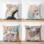 - Suet-K4luset318-Gorsel1 - Realhomes  Realhomes Çift Taraflı Bohemian Motifler Özel Tasarımlı 4'lü Süet Yastık Kırlent Kılıf Seti Realhomes