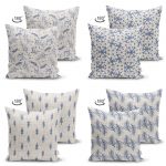 - Suet-K4luset86-Gorsel2 - Realhomes Kot Zeminde Kristal ve Çam Ağacı Motifli Dekoratif 4'lü Çift Taraflı Süet Yastık Kırlent Kılıf Seti Realhomes