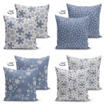 - Suet-K4luset93-Gorsel2 - Realhomes  Kot Zeminli Yıldız Ve Kristal Taneleri Dijital Baskılı 4'lü Çift Taraflı Süet Yastık Kılıf Seti Realhomes