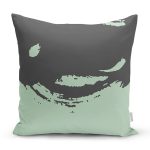 Çift Renkli Modern Motifli Dijital Baskılı Modern Yastık Kırlent Kılıfı Realhomes