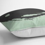 Çift Renkli Modern Motifli Dijital Baskılı Modern Yastık Kırlent Kılıfı Realhomes