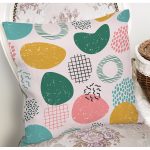 Sanatsal Modern Tasarımlı Dijital Baskılı Modern Yastık Kırlent Kılıfı Realhomes