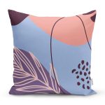 Soyut Rengarenk Zeminde Bohem Çiçek Motifli Dijital Baskılı Modern Kırlent Kılıfı Realhomes