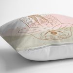 - 7046 - Realhomes Fatma Ana Eli Motifli Dijital Baskılı Modern Yastık Kırlent Kılıfı Realhomes
