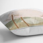 - 7047 - Realhomes  Realhomes Natura Boho Doğa Tasarımlı Dijital Baskılı Modern Yastık Kırlent Kılıfı Realhomes