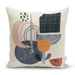 - 7065 - Realhomes Modern Tasarımlı Bohem Çizimli Dijital Baskılı Modern Yastık Kırlent Kılıfı Realhomes