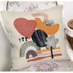 - 7066 - Realhomes Modern Tasarımlı Bohem Çizimli Dijital Baskılı Modern Yastık Kırlent Kılıfı Realhomes