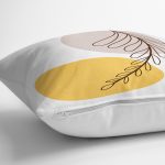 Minimal Desenli Çiçek Motifli Dijital Baskılı Modern Yastık Kırlent Kılıfı Realhomes