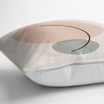 Renkli Onedraw Çizimli Dijital Baskılı Modern Yastık Kırlent Kılıfı Realhomes