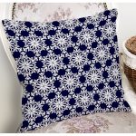 - 7105 - Realhomes Beyaz Zemınli Soft Renkli Yapraklı Dijital Baskılı Modern Yastık Kırlent Kılıfı Realhomes