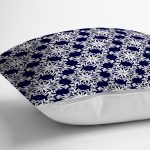 - 7105 - Realhomes Beyaz Zemınli Soft Renkli Yapraklı Dijital Baskılı Modern Yastık Kırlent Kılıfı Realhomes