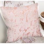 Pudra Zemin Üzerinde Golge Desenli Dijital Baskılı Modern Yastık Kırlent Kılıfı Realhomes