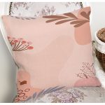 Renkli Zeminde Sevimli Kabak Desenli Dijital Baskılı Modern Yastık Kırlent Kılıfı Realhomes