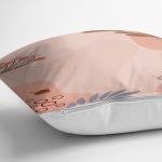 Renkli Zeminde Sevimli Kabak Desenli Dijital Baskılı Modern Yastık Kırlent Kılıfı Realhomes