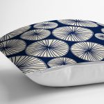 - 7256 - Realhomes Renkli Zeminli Onedraw Çizimli Limon Dijital Baskılı Modern Yastık Kırlent Kılıfı Realhomes