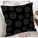 - 7258 - Realhomes Renkli Zeminli Puantiye Desenli Dijital Baskılı Modern Yastık Kırlent Kılıfı Realhomes