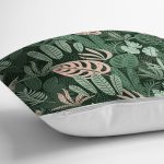 - 7271 - Realhomes Siyah Zemin Üzerinde Rengarenk Çiçek Desenli Yastık Kırlent Kılıfı Realhomes