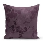 - 7274 - Realhomes Rengarenk Zemin Üzerinde Çiçek Desenli Dijital Baskılı Modern Yastık Kırlent Kılıfı Realhomes