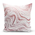 Beyaz Zeminli Renkli Soyut Çizim Dijital Baskılı Modern Yastık Kırlent Kılıfı Realhomes