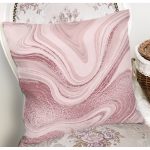 Renkli Zemin Üzerinde Kum Motifleri Dijital Baskılı Modern Yastık Kırlent Kılıfı Realhomes