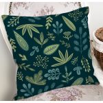 Siyah Zemin Üzerinde Rengarenk Çiçek Desenli Yastık Kırlent Kılıfı Realhomes