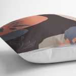 - 7291 - Realhomes Siyah Zemin Üzerinde Rengarenk Çiçek Desenli Yastık Kırlent Kılıfı Realhomes