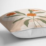 Soft Rengarenk Onedraw Çizimli Çiçek Desenli Yastık Kırlent Kılıfı Realhomes