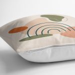 Soft Renkli Onedraw Çizimli Dijital Baskılı Modern Yastık Kırlent Kılıfı Realhomes