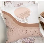 Pastel Renkli Yaprak Motifli Dijital Baskılı Modern Yastık Kırlent Kılıfı Realhomes