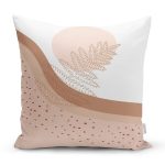 Pastel Renkli Yaprak Motifli Dijital Baskılı Modern Yastık Kırlent Kılıfı Realhomes