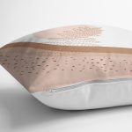 Pastel Renkli Yaprak Motifli Dijital Baskılı Modern Yastık Kırlent Kılıfı Realhomes