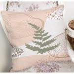 Pastel Renkli Yaprak Motifli Dijital Baskılı Modern Yastık Kırlent Kılıfı Realhomes