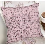 - 7352 - Realhomes Renkli Zeminli Siyah Puantiye Desenli Dijital Baskılı Modern Yastık Kırlent Kılıfı Realhomes