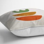 - 7356 - Realhomes Pastel Renkli Zeminli Onedraw Çizimli Dijital Baskılı Modern Yastık Kırlent Kılıfı Realhomes