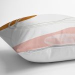 Pastel Renkli Zeminli Onedraw Çizimli Dijital Baskılı Modern Yastık Kırlent Kılıfı Realhomes