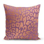 Renkli Zeminde Parlak Gorunumlu Çizim Dijital Baskılı Modern Yastık Kırlent Kılıfı Realhomes