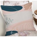 Soft Renkli Yaprak Desenli Dijital Baskılı Modern Yastık Kırlent Kılıfı Realhomes