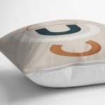 Renkli Zemimli One Draw Çizimli Geometrik Desen Modern Yastık Kırlent Kılıfı Realhomes