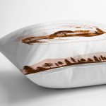 Beyaz Zeminli Onedraw Çizimli Manzara Temalı Dijital Baskılı Modern Kırlent Kılıfı Realhomes