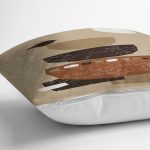 - 7543 - Realhomes Renkli Zemin Üzerinde Onedraw Çizimli Obje Desenli Modern Yastık Kırlent Kılıfı Realhomes