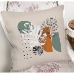 - 7583 - Realhomes Pastel Renkli Onedraw Çizimli Geometrik Desenli Modern Yastık Kırlent Kılıfı Realhomes