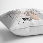 - 7589 - Realhomes Pastel Renkli Onedraw Çizimli Geometrik Desenli Modern Yastık Kırlent Kılıfı Realhomes