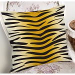 - 7606 - Realhomes Renkli Zemin Üzerinde Gold Detaylı Geometrik Çizimli Yastık Kırlent Kılıfı Realhomes