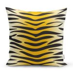 - 7606 - Realhomes Renkli Zemin Üzerinde Gold Detaylı Geometrik Çizimli Yastık Kırlent Kılıfı Realhomes