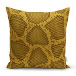 - 7608 - Realhomes Renkli Zemin Üzerinde Geometrik Çizim Dijital Baskılı Modern Yastık Kırlent Kılıfı Realhomes