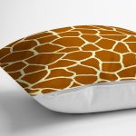 - 7609 - Realhomes  Renkli Zemin Üzerinde Geometrik Çizim Dijital Baskılı Modern Yastık Kırlent Kılıfı Realhomes