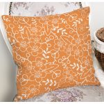 - 7613 - Realhomes Rengarenk Zemin Üzerinde Çiçek Desenli Dijital Baskılı Modern Yastık Kırlent Kılıfı Realhomes