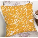 - 7615 - Realhomes Rengarenk Zemin Üzerinde Çiçek Desenli Dijital Baskılı Modern Yastık Kırlent Kılıfı Realhomes